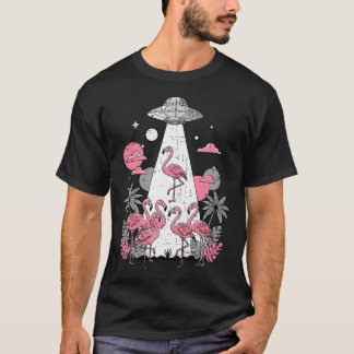T-shirt Illustration de l'enlèvement d'aliens par un ovni