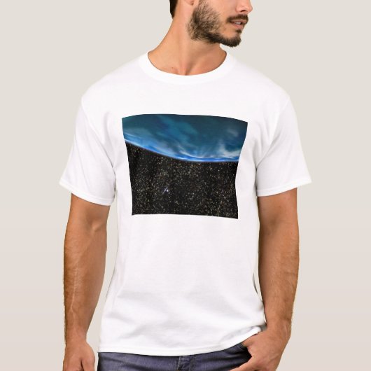 T-shirt Illustration de l'horizon terrestre (Devant)