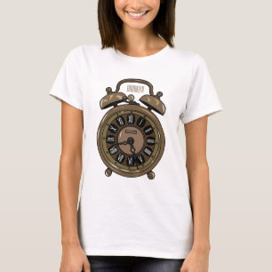 T-shirt Illustration de l'horloge d'alarme