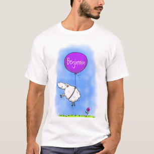 T-shirt Illustration de l'humour en ballons de mouton mign