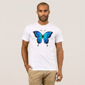 T-shirt Illustration de l'insecte bleu papillon-20284 (Devant entier)