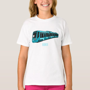 T-shirt Illustration de locomotive électrique