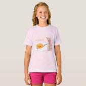 T-shirt Illustration de l'oeuf de Cute kawaii et du bacon (Devant entier)