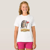 T-shirt Illustration de l'oie des trois petits chatons (Devant entier)