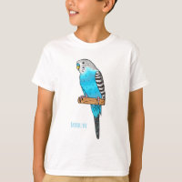 Illustration de l'oiseau bleu budgerigar