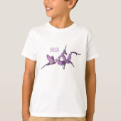 T-shirt Illustration de l'orchidée mante (Devant)