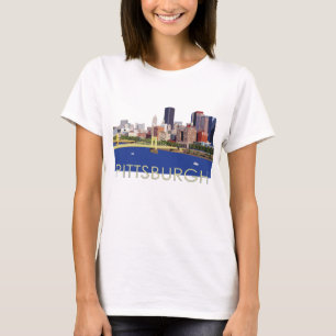 T-shirt Illustration de l'ordinateur Cool Pittsburgh Skyli