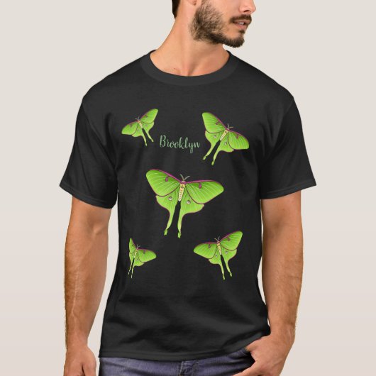 T-shirt Illustration de Luna Moth (Devant)