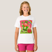 T-shirt Illustration de lutin de la Saint-Patrick (Devant entier)
