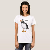 T-shirt Illustration de macareux moine (Devant entier)