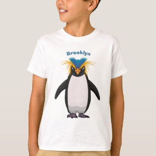 T-shirt Illustration de mignon macaroni pingouin