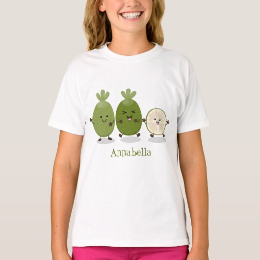 T-shirt Illustration de mignonne guava feijoa (Devant)