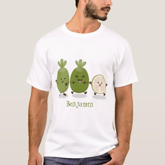 T-shirt Illustration de mignonne guava feijoa (Devant)