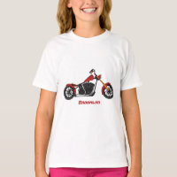 Illustration de moto de style chopper