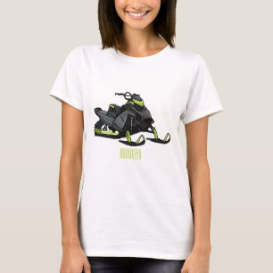 T-shirt Illustration de motoneige
