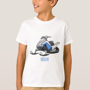 T-shirt Illustration de motoneige