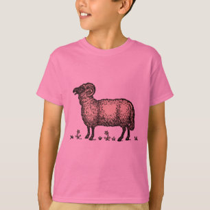 T-shirt Illustration de mouton vintage : Art classique de