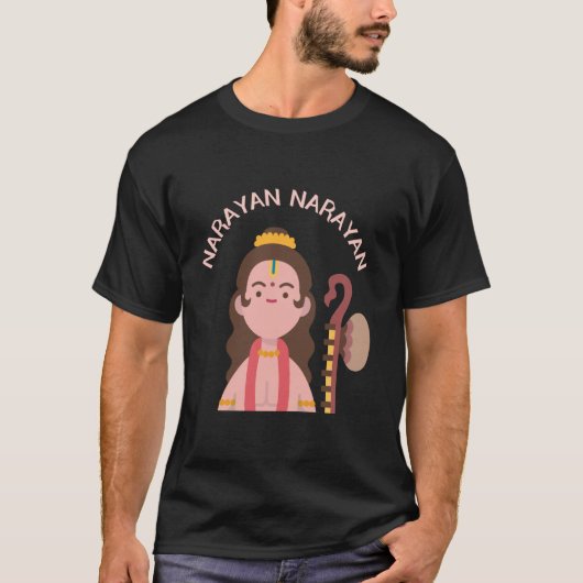 T-shirt Illustration de Naradmuni Narayan Narayan Pooja (Devant)