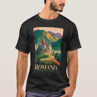 Illustration de paysage de château de Roumanie Art