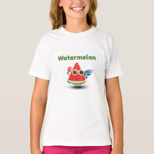 T-shirt Illustration de personnage de pastèque mignonne po