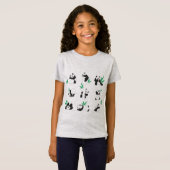 T-Shirt Illustration de petits pandas mignons (Devant entier)