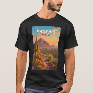 T-shirt Illustration de Phoenix Arizona Art de voyage vint