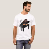 T-shirt Illustration de piano (Devant entier)