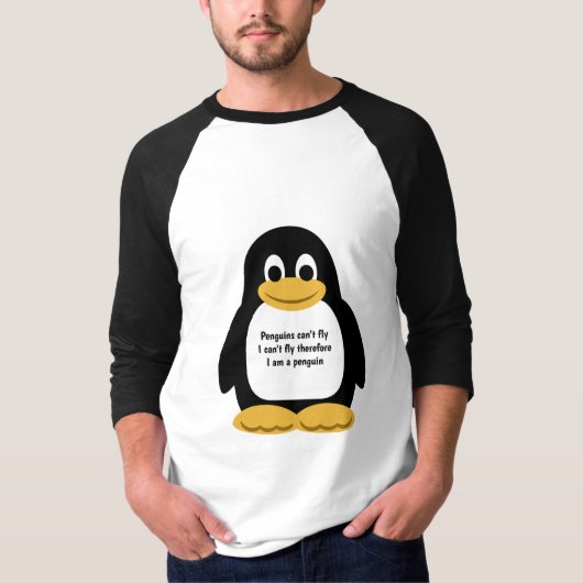 T-shirt Illustration de pingouin (Devant)