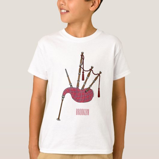 T-shirt Illustration de pipes (Devant)