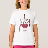 T-shirt Illustration de pipes (Devant)