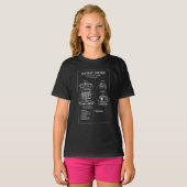 T-shirt Illustration de plan d'un café instantané (Devant entier)