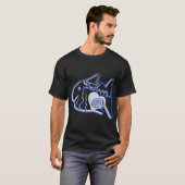 T-shirt Illustration de poisson bleu (Devant entier)