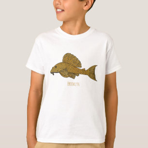 T-shirt Illustration de poisson Pleco