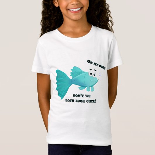 T-Shirt Illustration de poissons de guppy (Devant)