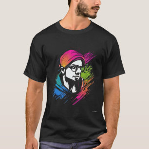 T-shirt Illustration de portrait de programmeur coloré – C