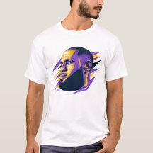 Illustration de portrait stylisé de LeBron James