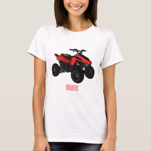 T-shirt Illustration de Quad bike atv