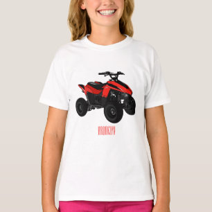 T-shirt Illustration de Quad bike atv