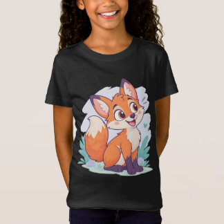 T-Shirt Illustration de renard adorable pour enfants T-Shi