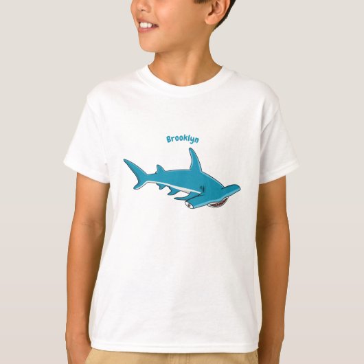 T-shirt Illustration de requin marteau (Devant)