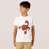 T-shirt Illustration de scorpion rouge (Devant entier)