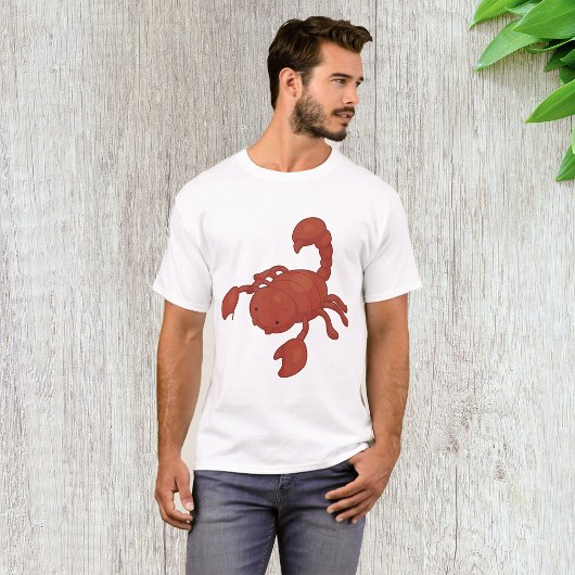 T-shirt Illustration de scorpion rouge