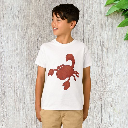 T-shirt Illustration de scorpion rouge