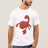 T-shirt Illustration de scorpion rouge (Devant)