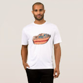 T-shirt Illustration de Speedboat amusant Nautical Boat De (Devant entier)