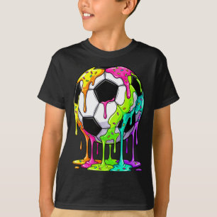 T-shirt Illustration de sport d'art de football qui dégoul