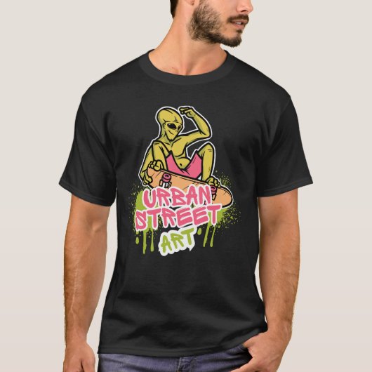 T-shirt Illustration de style art urbain (Devant)