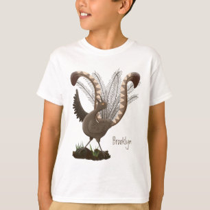 T-shirt Illustration de superbe et superbe lyrebird