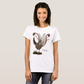 T-shirt Illustration de superbe et superbe lyrebird (Devant entier)
