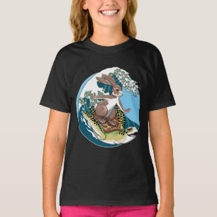 T-shirt Illustration de surf d'été - Tortue et Lapin